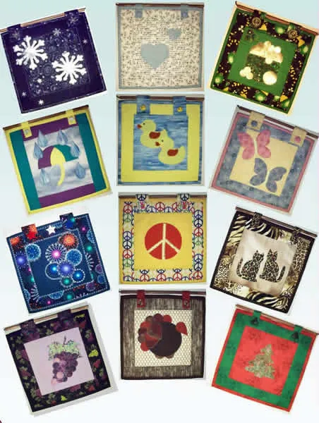 12 Fun 12" x 12" Quilts Pattern AV-106w  - Wholesale Product