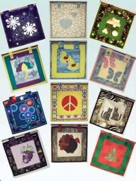 12 Fun 12" x 12" Quilts Pattern AV-106w  - Wholesale Product