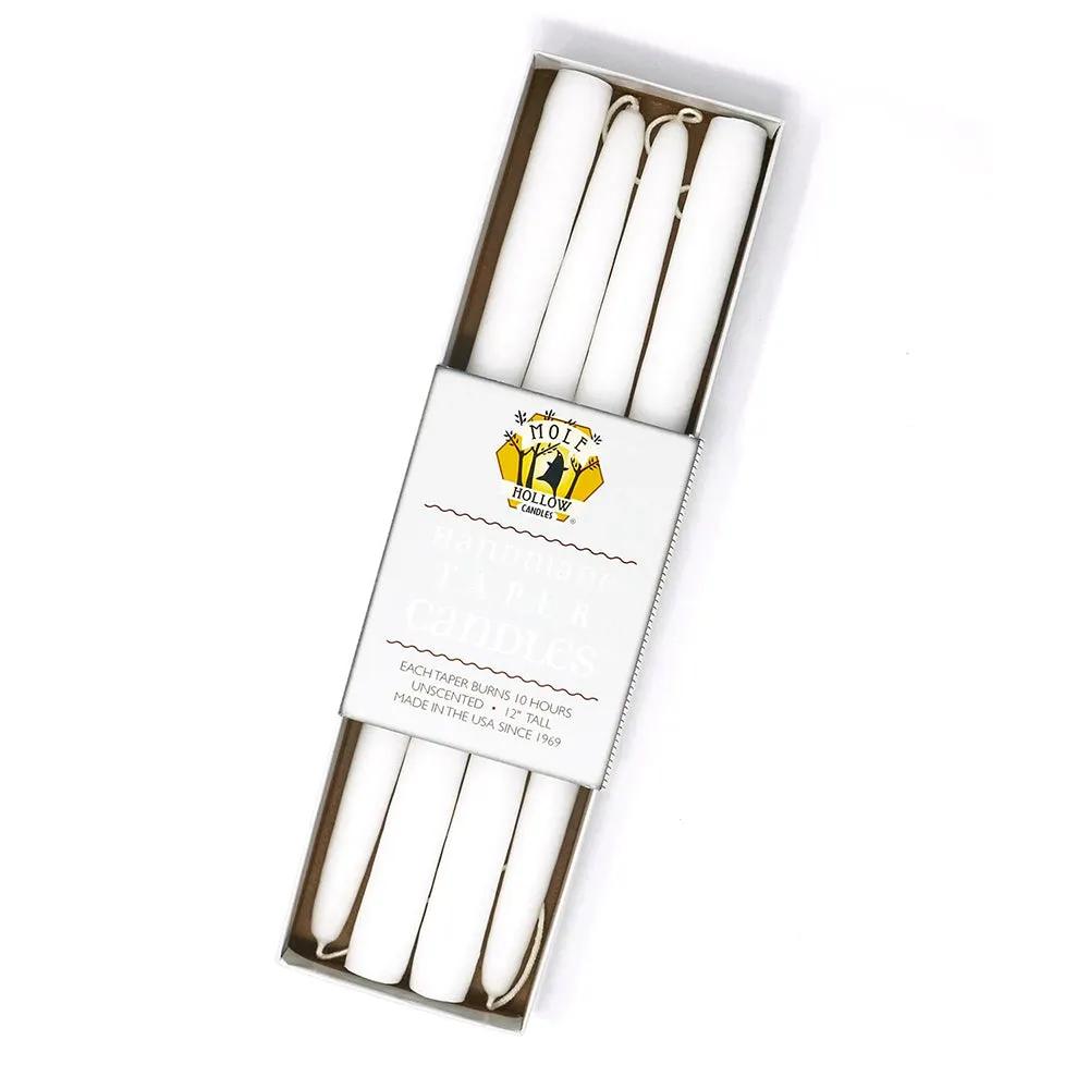 12" Taper Candles Set of 4