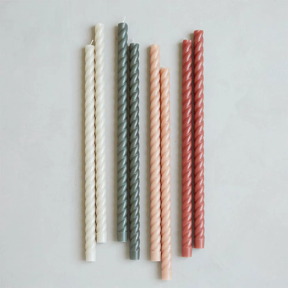 18" Taper Rope Candles - Petal