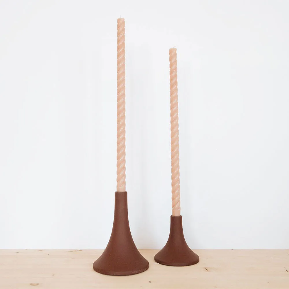 18" Taper Rope Candles - Petal