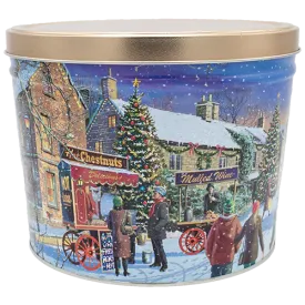 2 Gallon - Hometown Holiday Christmas tin