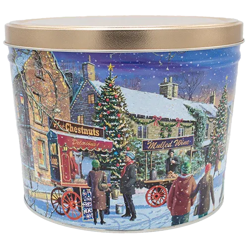 2 Gallon - Hometown Holiday Christmas tin