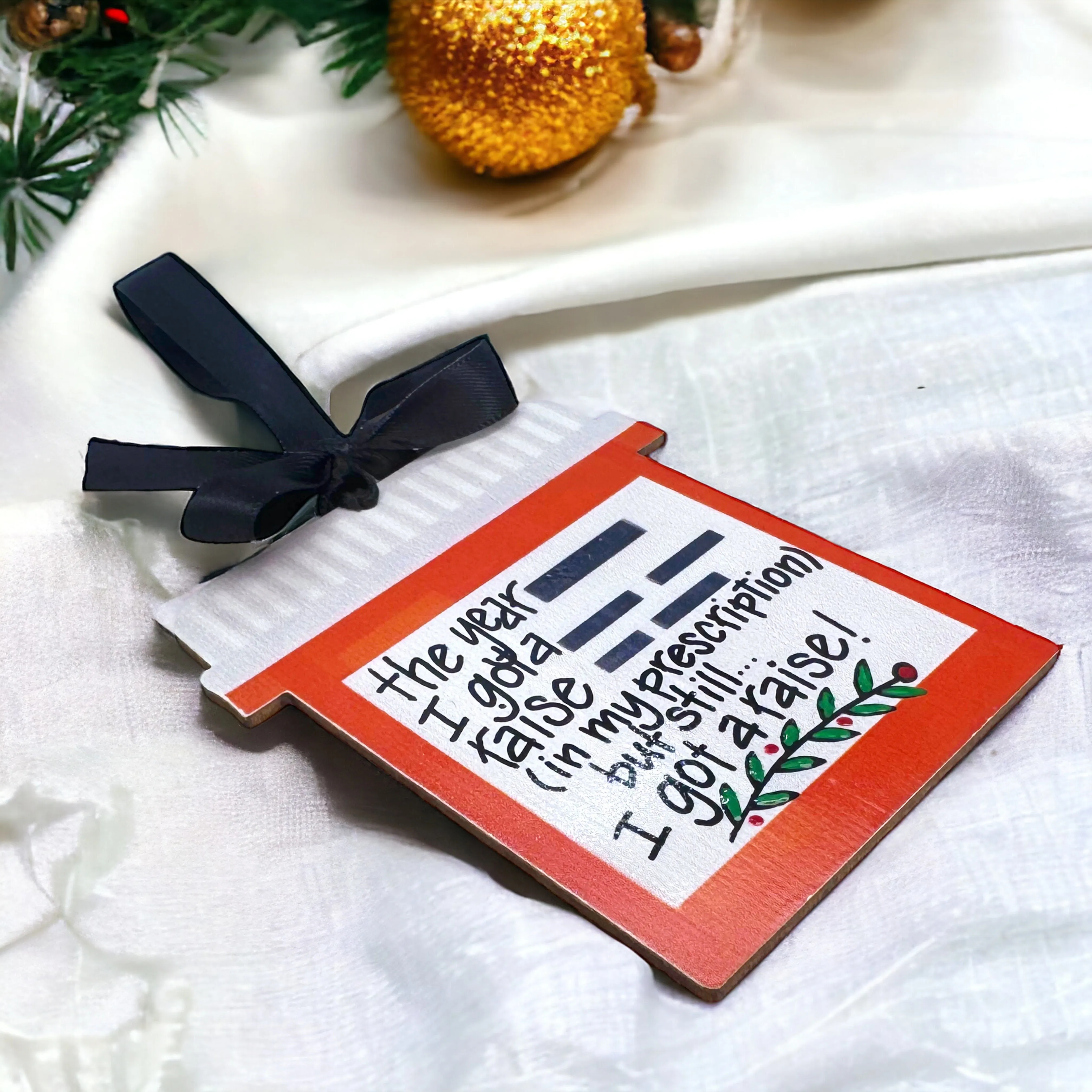 2024 Handmade Prescription Bottle Christmas Ornament - Limited Edition!