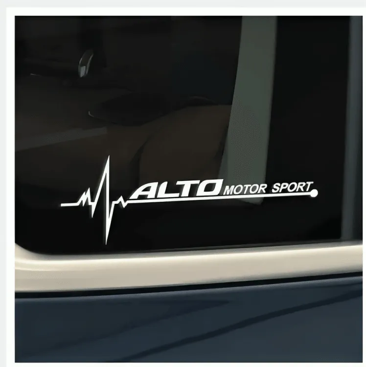 2PCS Funny Car Stickers Side Window PVC Decal For Suzuki Alto Auto Accessories