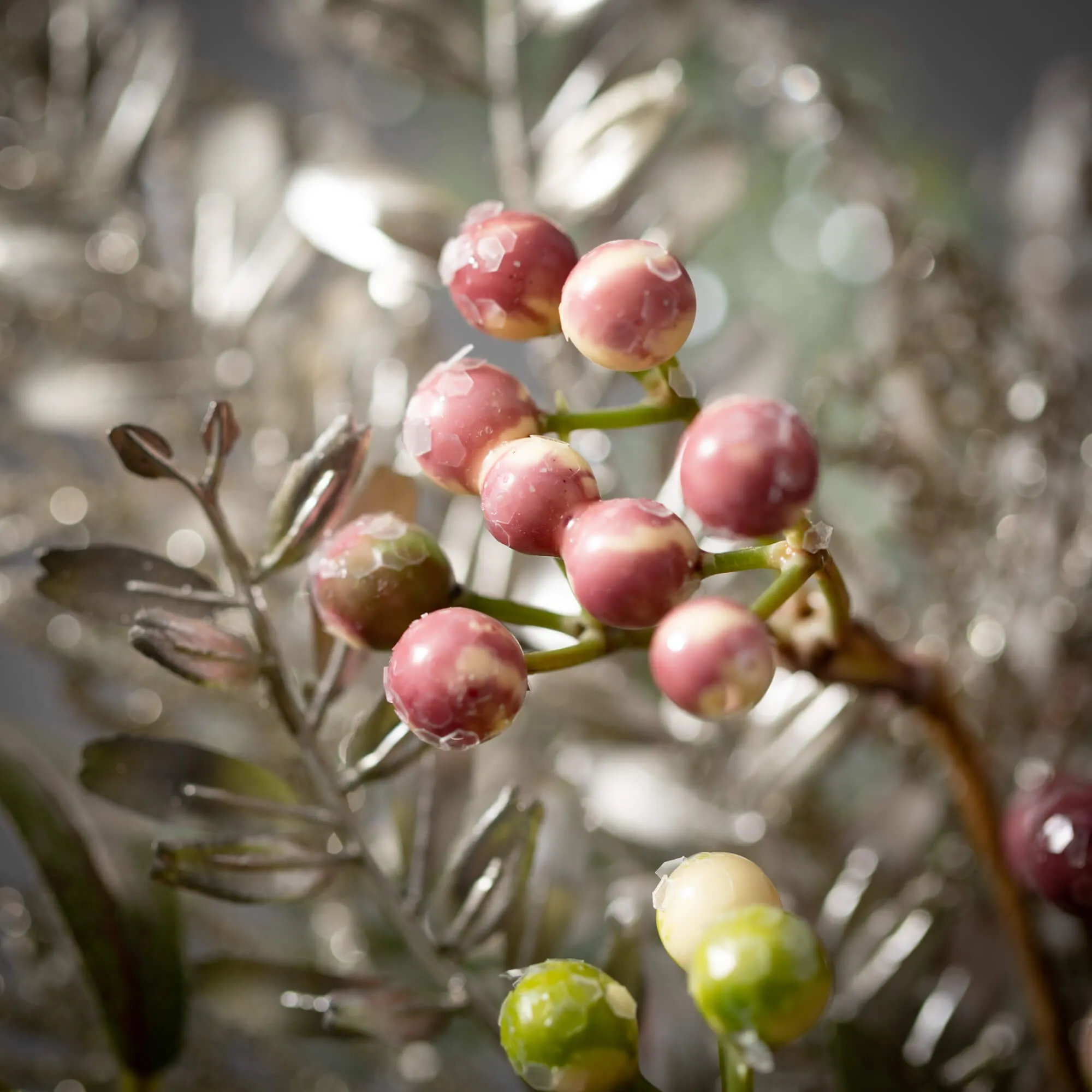 5'L Sullivans Pine And Berry Garland, Multicolored Christmas Garland