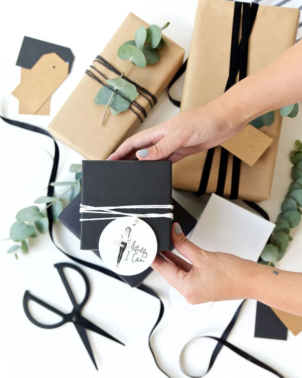 Actually, I Can Christmas Ornament by The Cotton & Canvas Co.