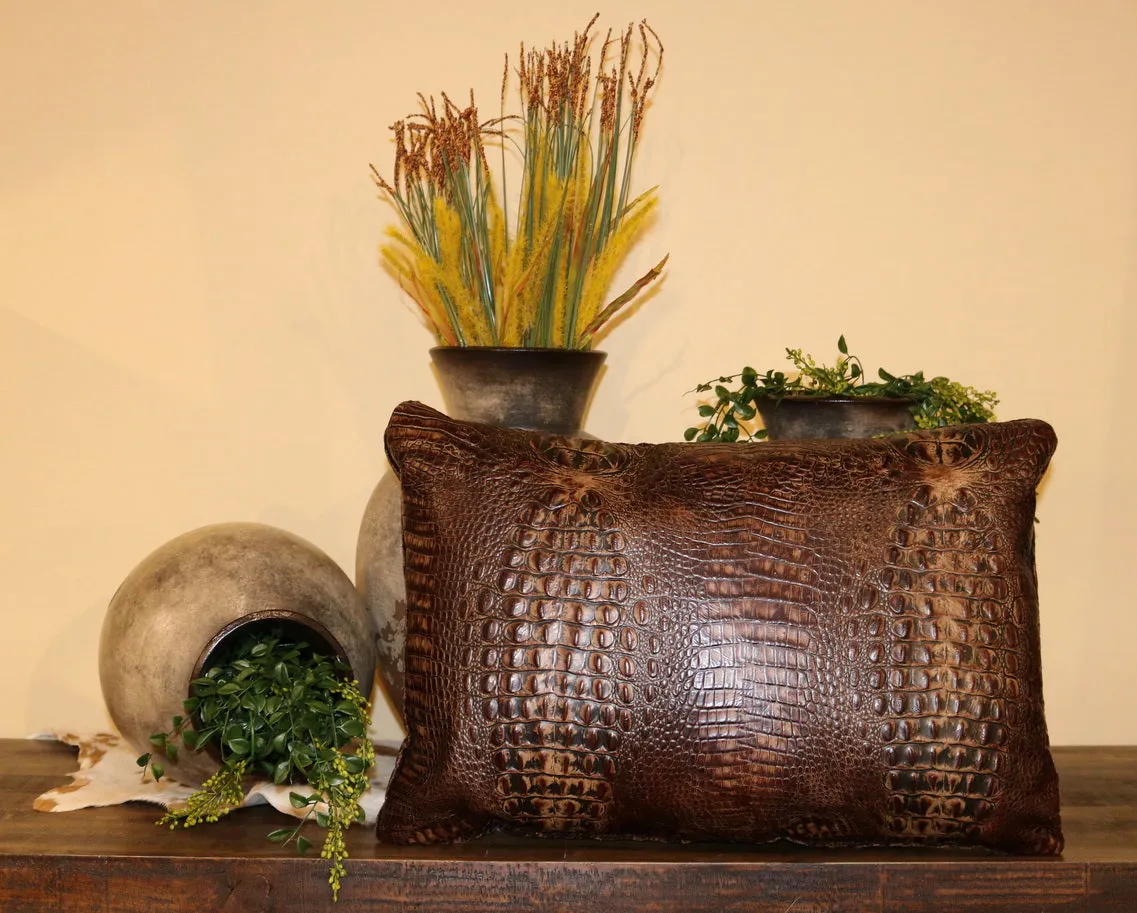 Alligator Accent Pillow