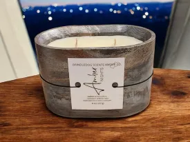 Amber Nights 8 oz Amber & Patchouli Scented-Oval Elements Series