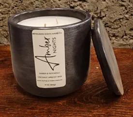 Amber Nights 9 oz Amber & Patchouli Scented-Midnight Silver Series