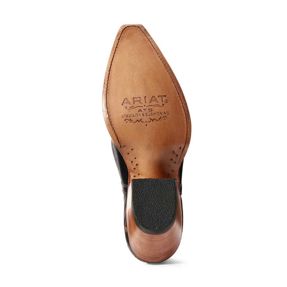 Ariat Womens Dixon Western Boots in Brooklyn Black - Stylish and Durable Western Footwear for Everyday Wear