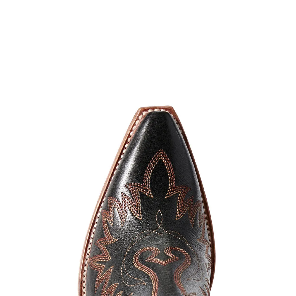Ariat Womens Dixon Western Boots in Brooklyn Black - Stylish and Durable Western Footwear for Everyday Wear