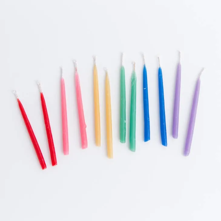 Assorted Beeswax Birthday Candles