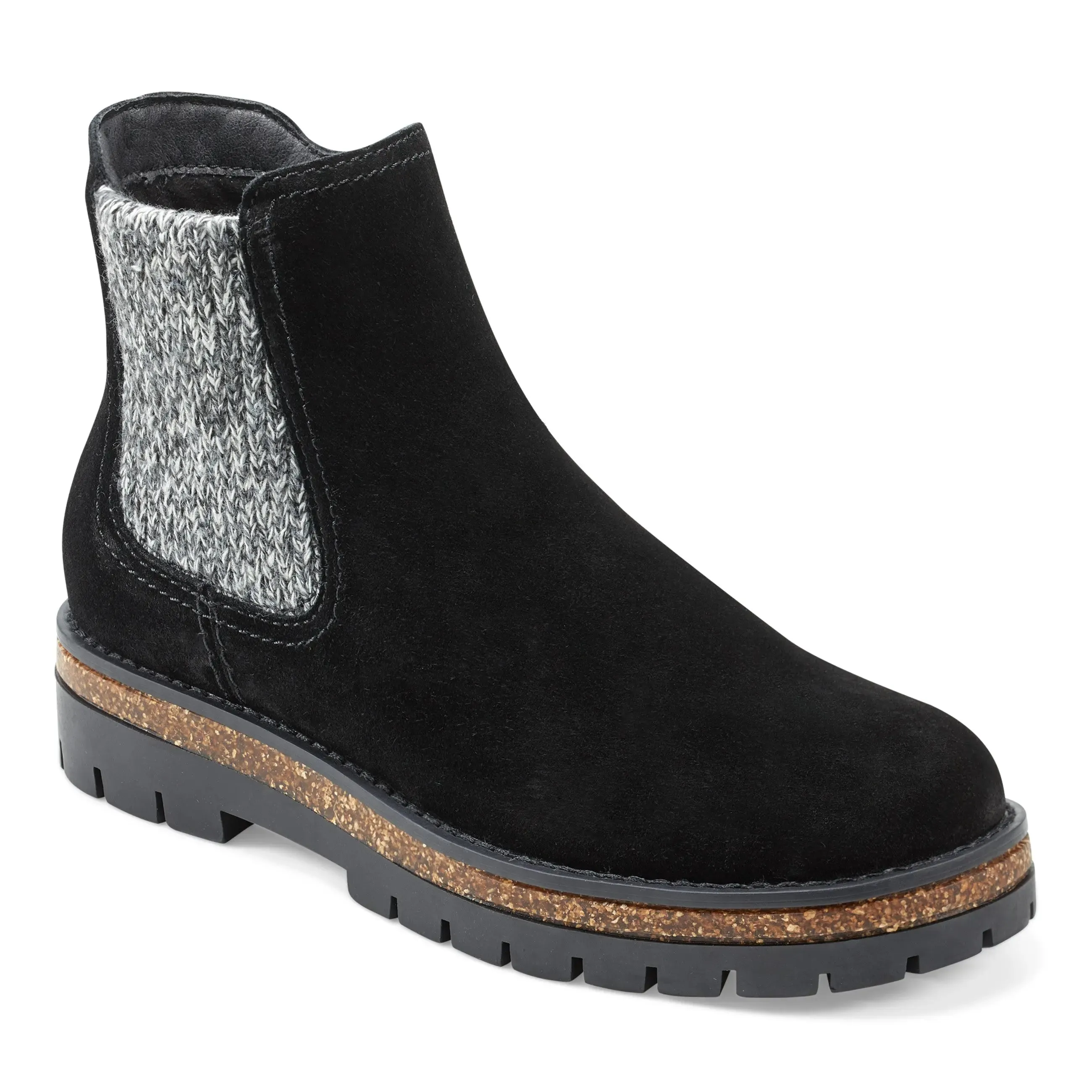 Aydin Round Toe Casual Lug Sole Booties