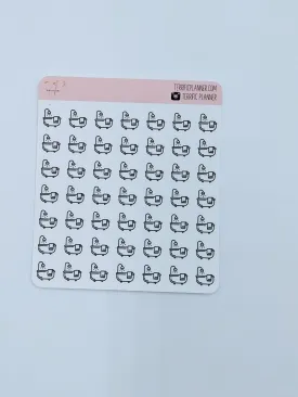 Bath Icon Stickers