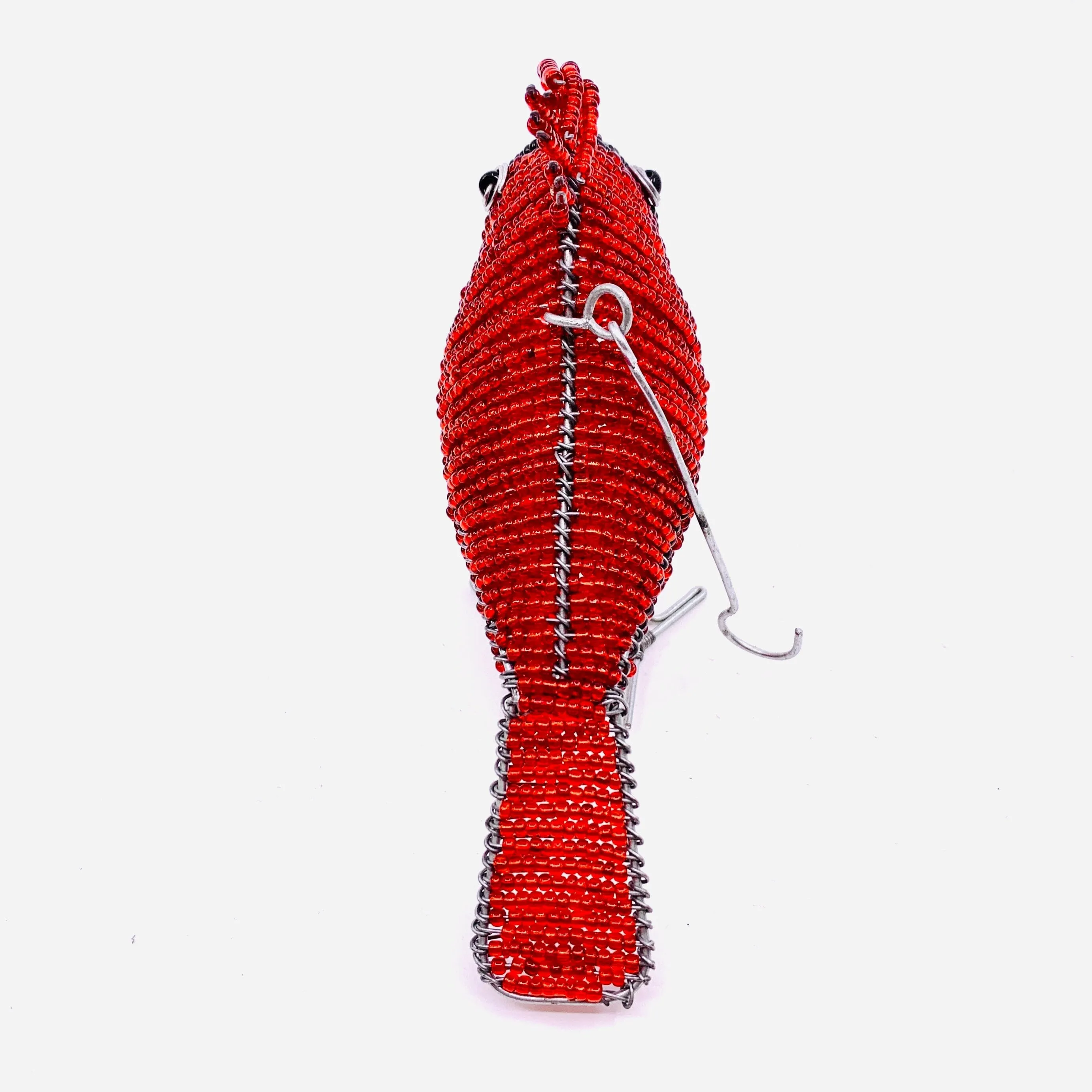 Beaded Bird Ornament, Blue Jay