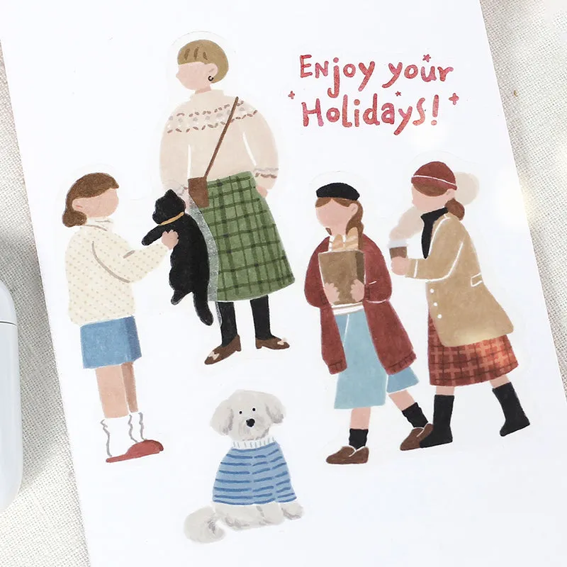 BGM Coordinating Sticker: Virgin Picture Book - Holiday Girl
