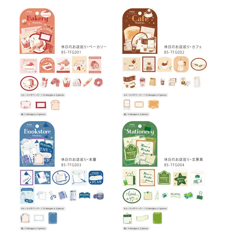 BGM Tracing Paper Seal: Holiday Shopping - Stationery