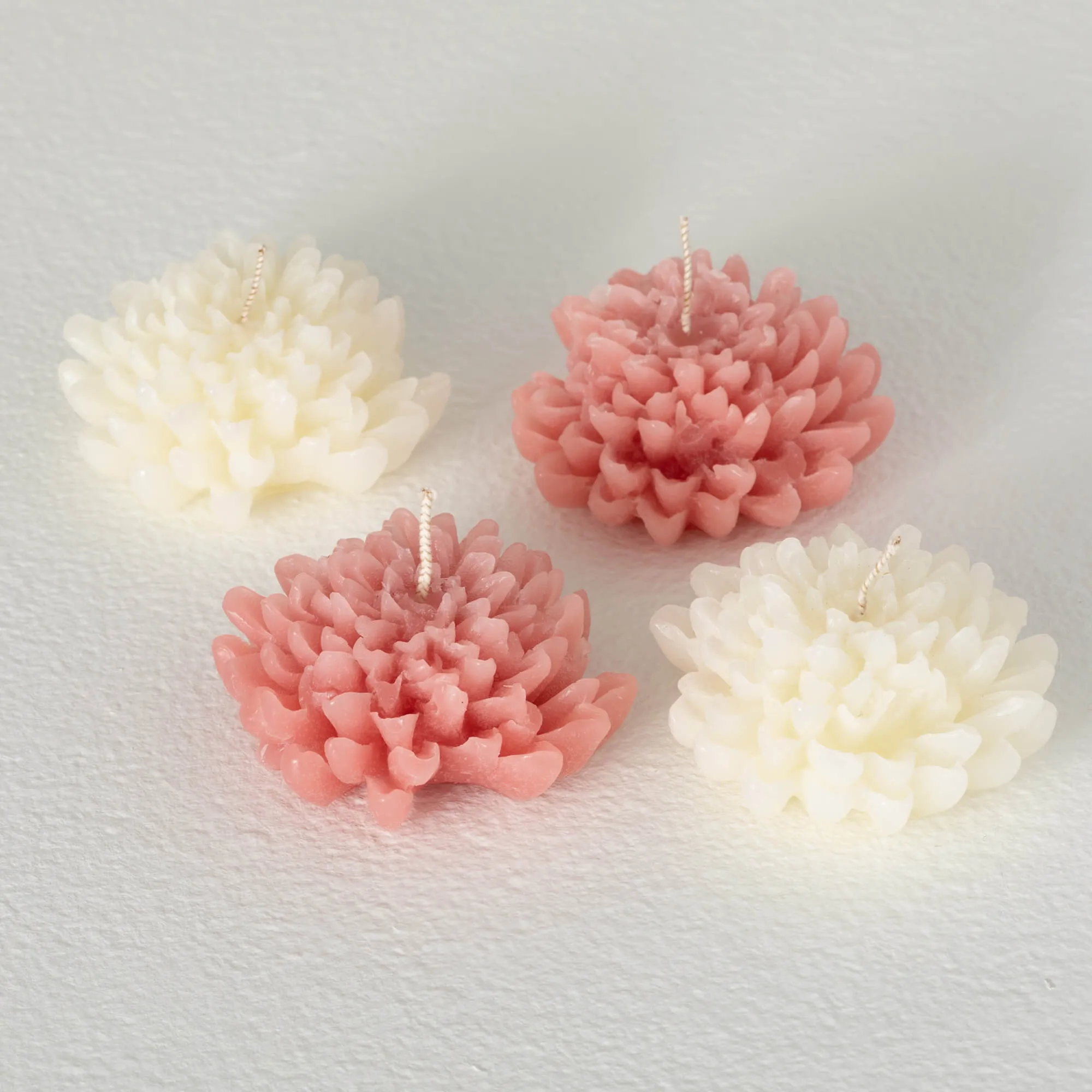Blooming Flower Candle Set 4