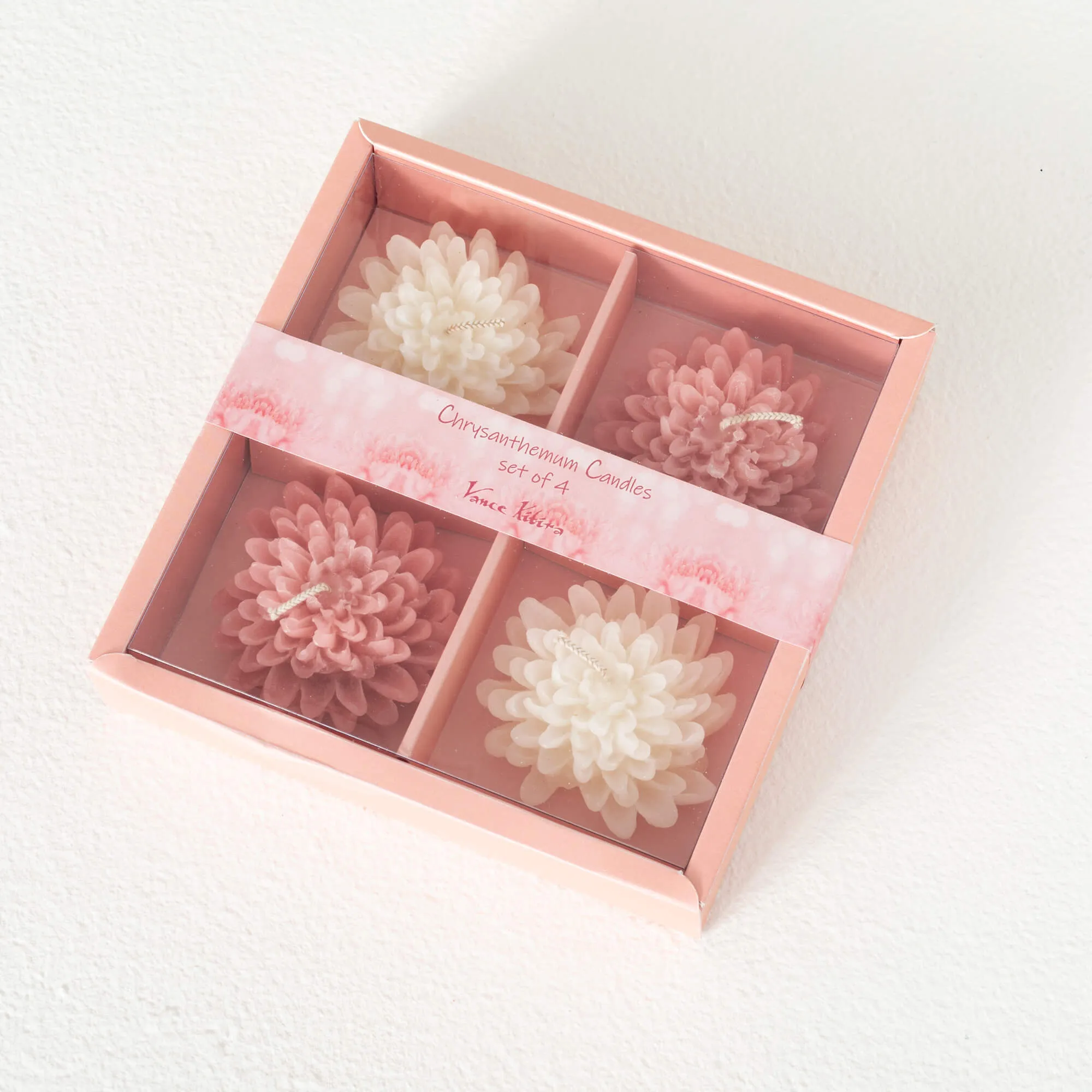 Blooming Flower Candle Set 4
