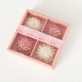Blooming Flower Candle Set 4