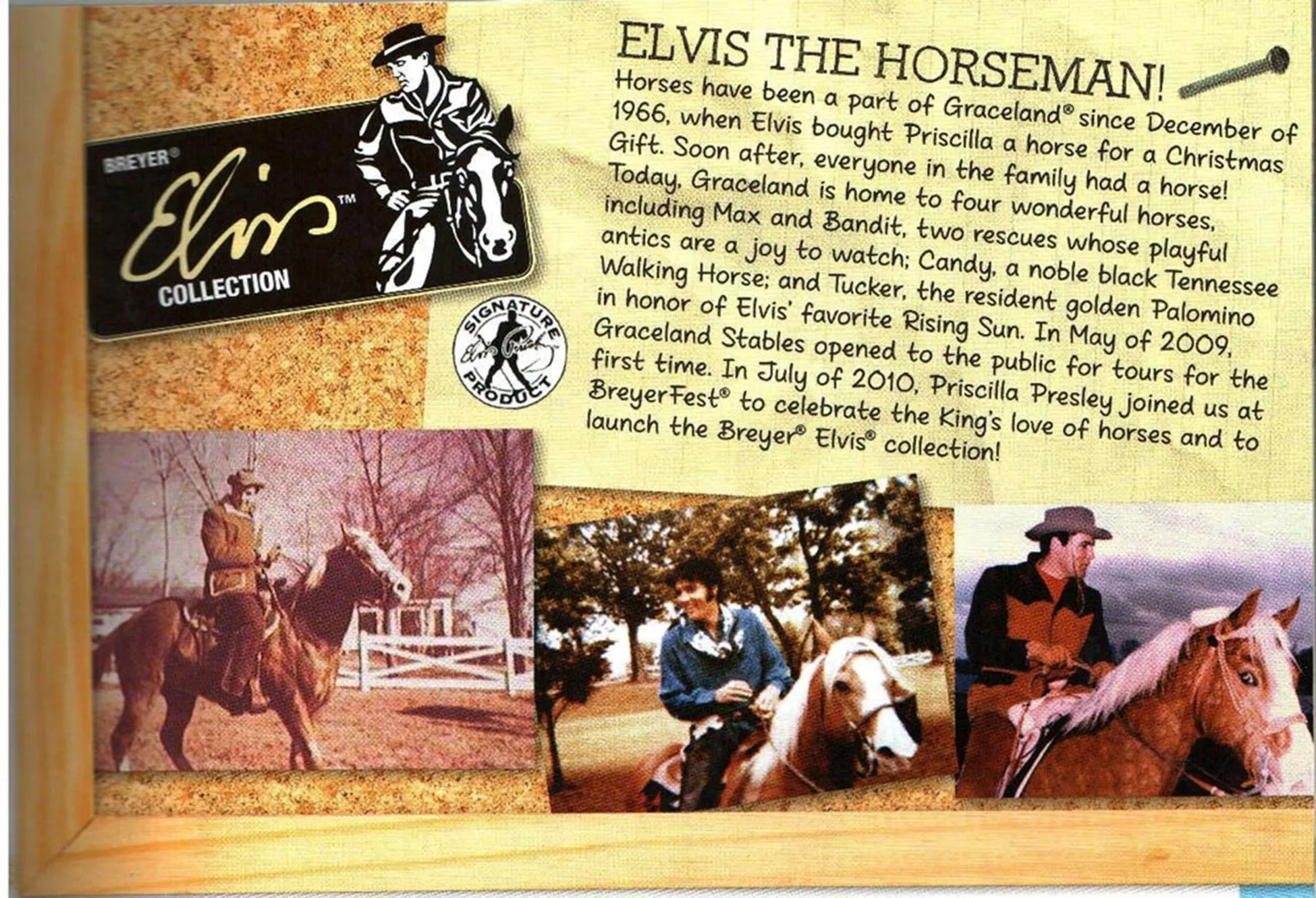 Breyer Elvis Collection Rising Sun and Bear Ornament Set