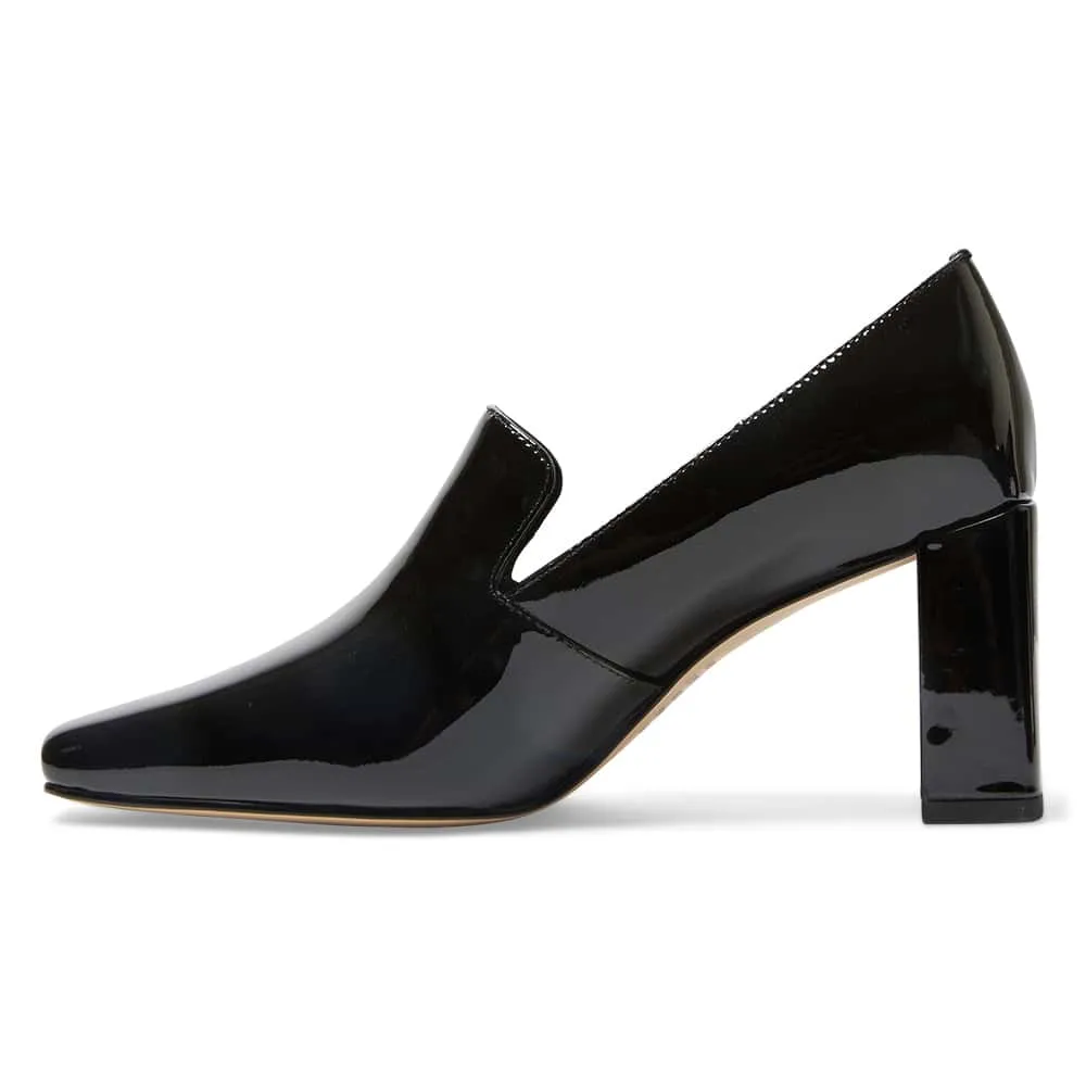 Brigid Heel in Black Patent