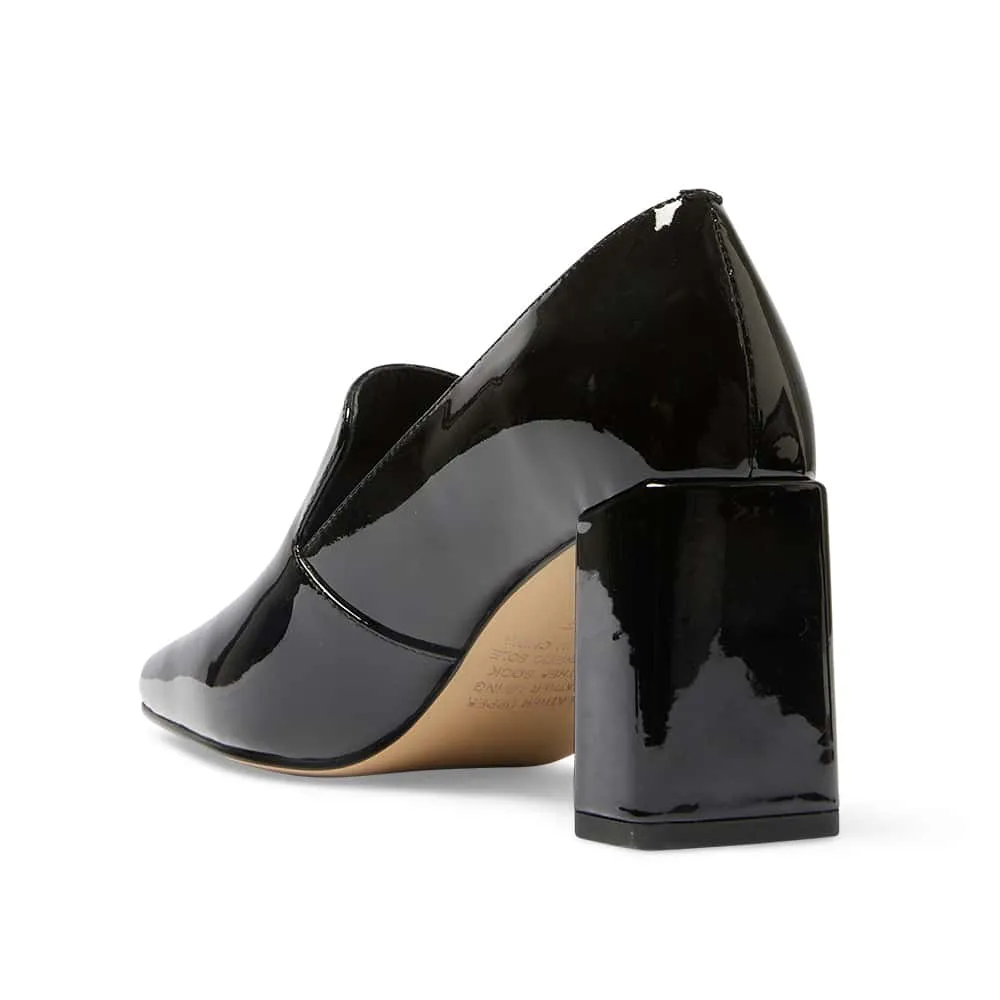 Brigid Heel in Black Patent