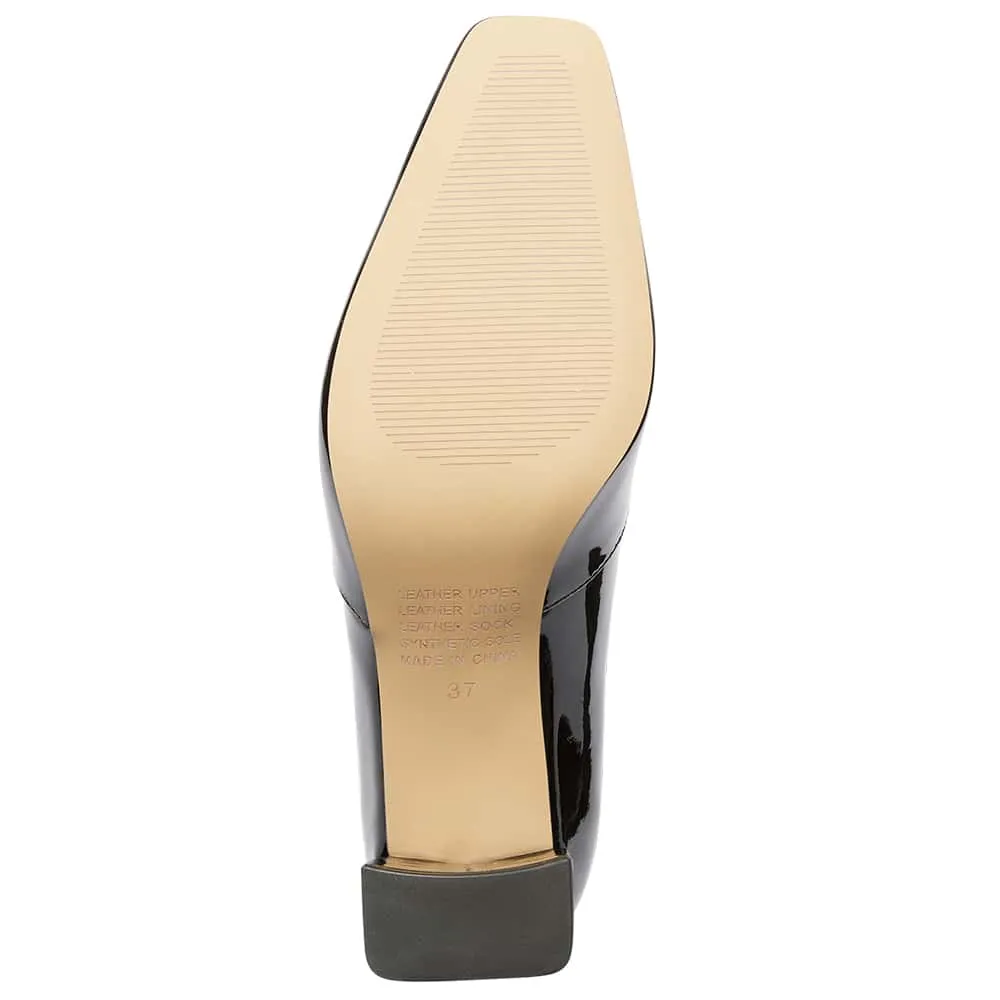 Brigid Heel in Black Patent