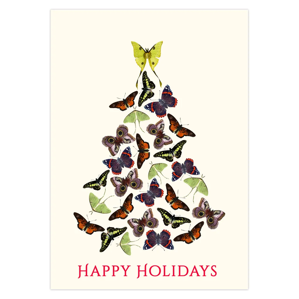 Butterfly Tree Holiday Cards