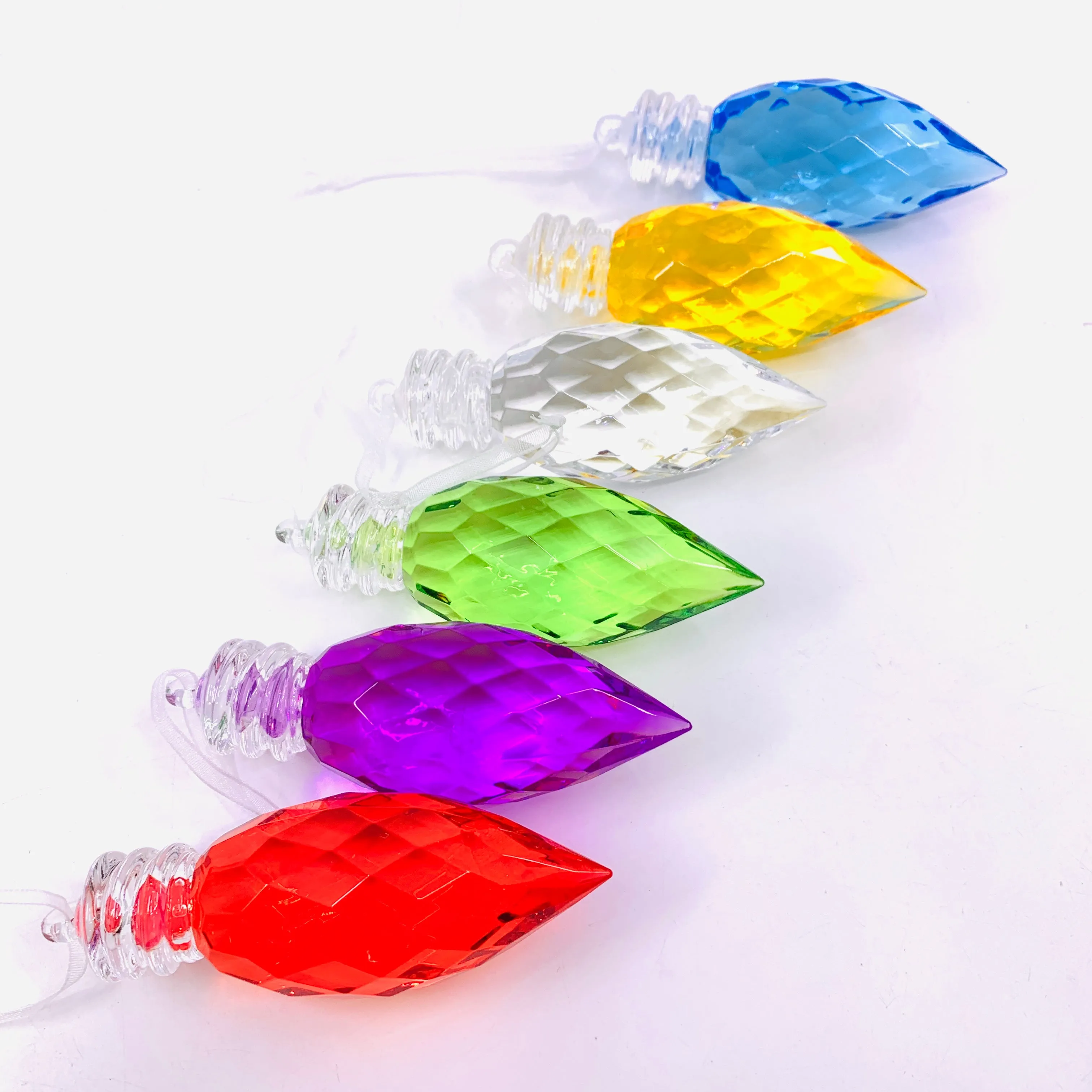 C9  Acrylic Crystal Ornament 3, Green