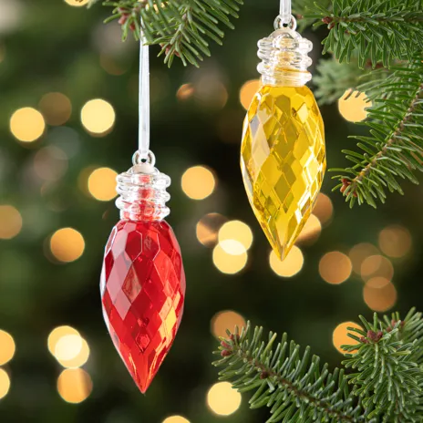C9  Acrylic Crystal Ornament 3, Green