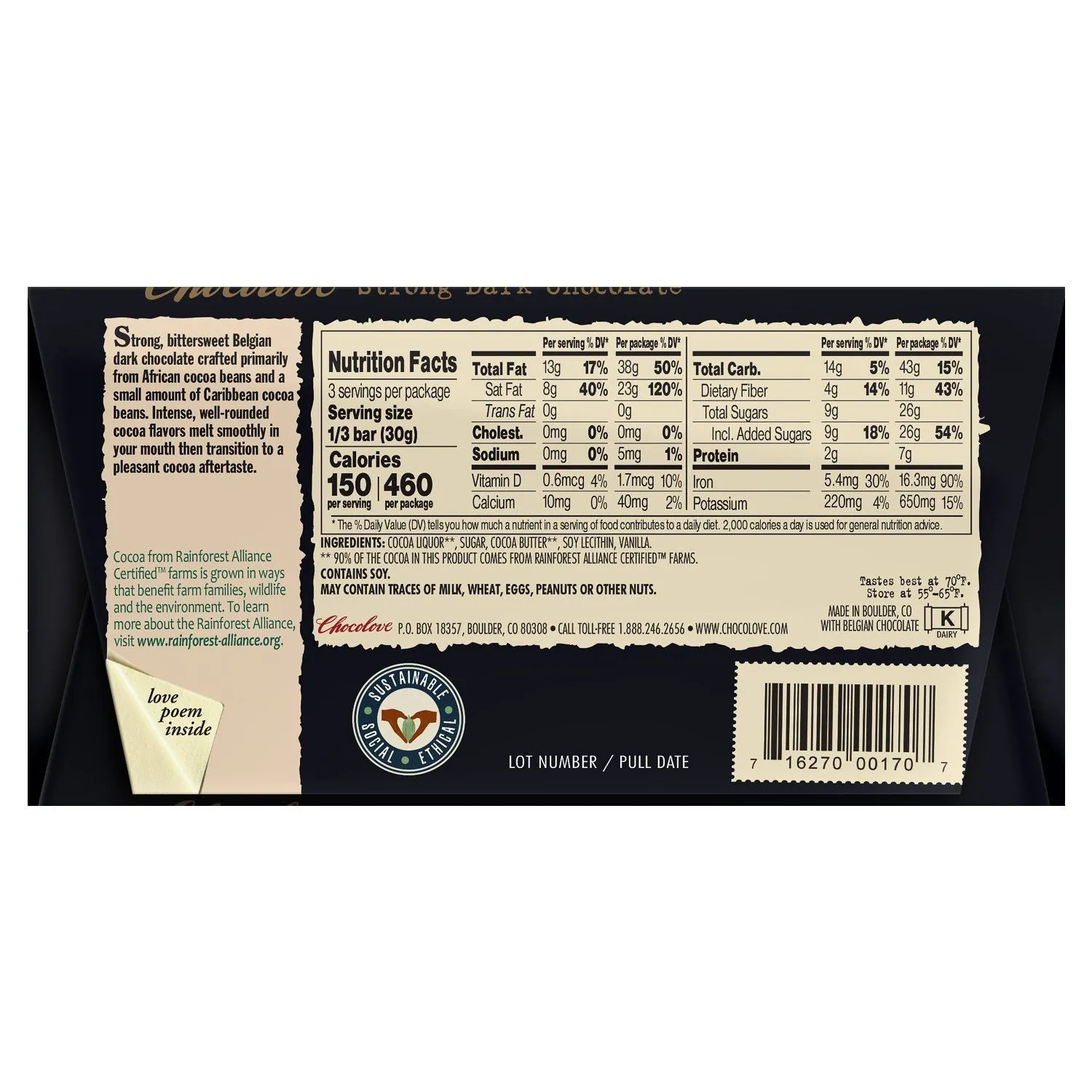 Chocolove Premium Chocolate Bars