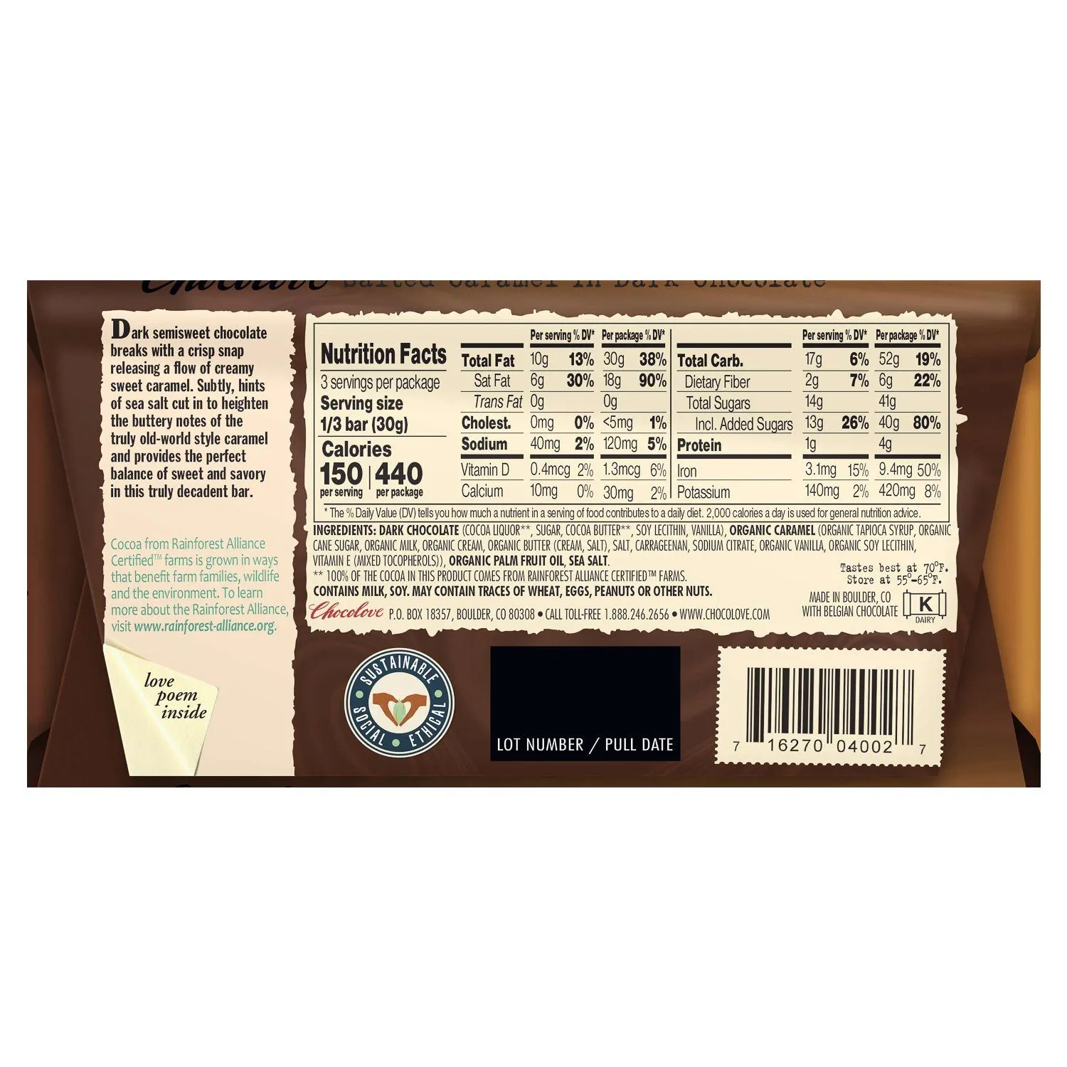 Chocolove Premium Chocolate Bars