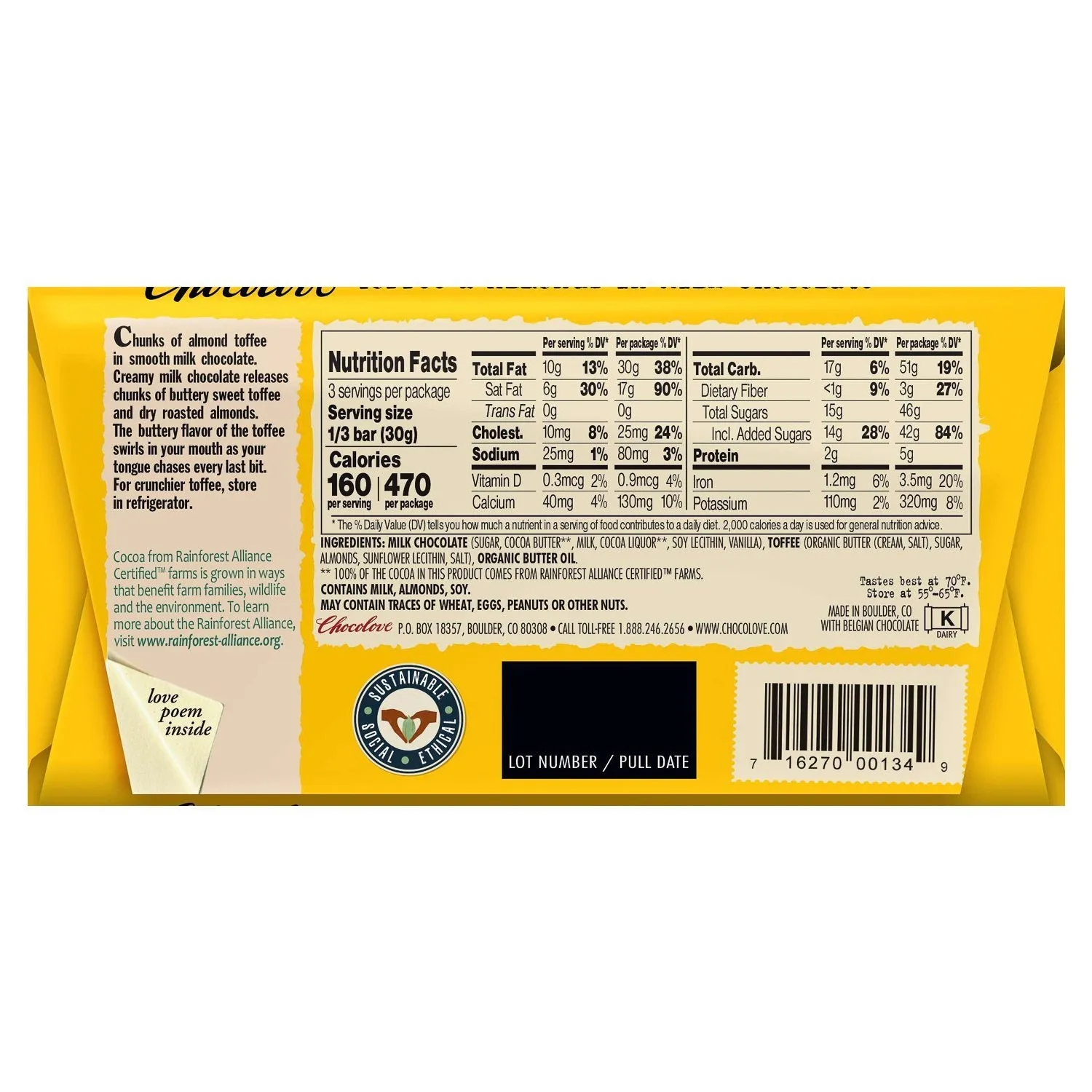 Chocolove Premium Chocolate Bars