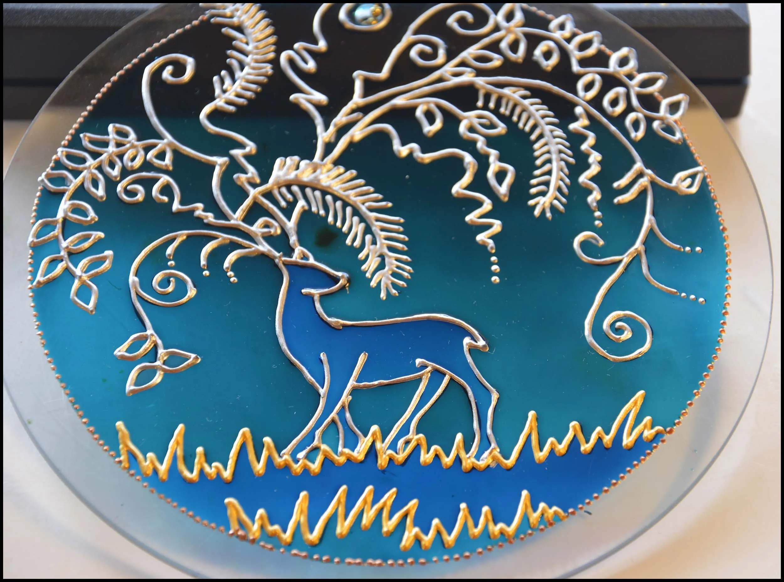 Christmas Window Reindeer Decoration