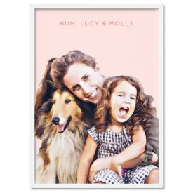 Custom Family Portrait | Painting - Art Print