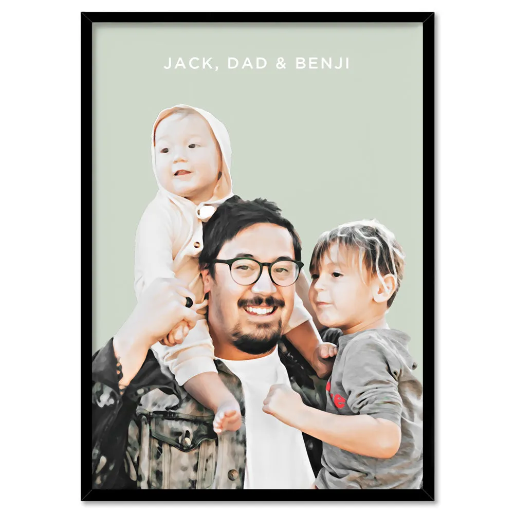 Custom Family Portrait | Painting - Art Print