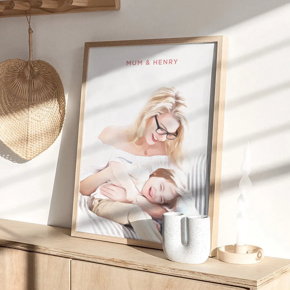 Custom Family Portrait | Painting - Art Print