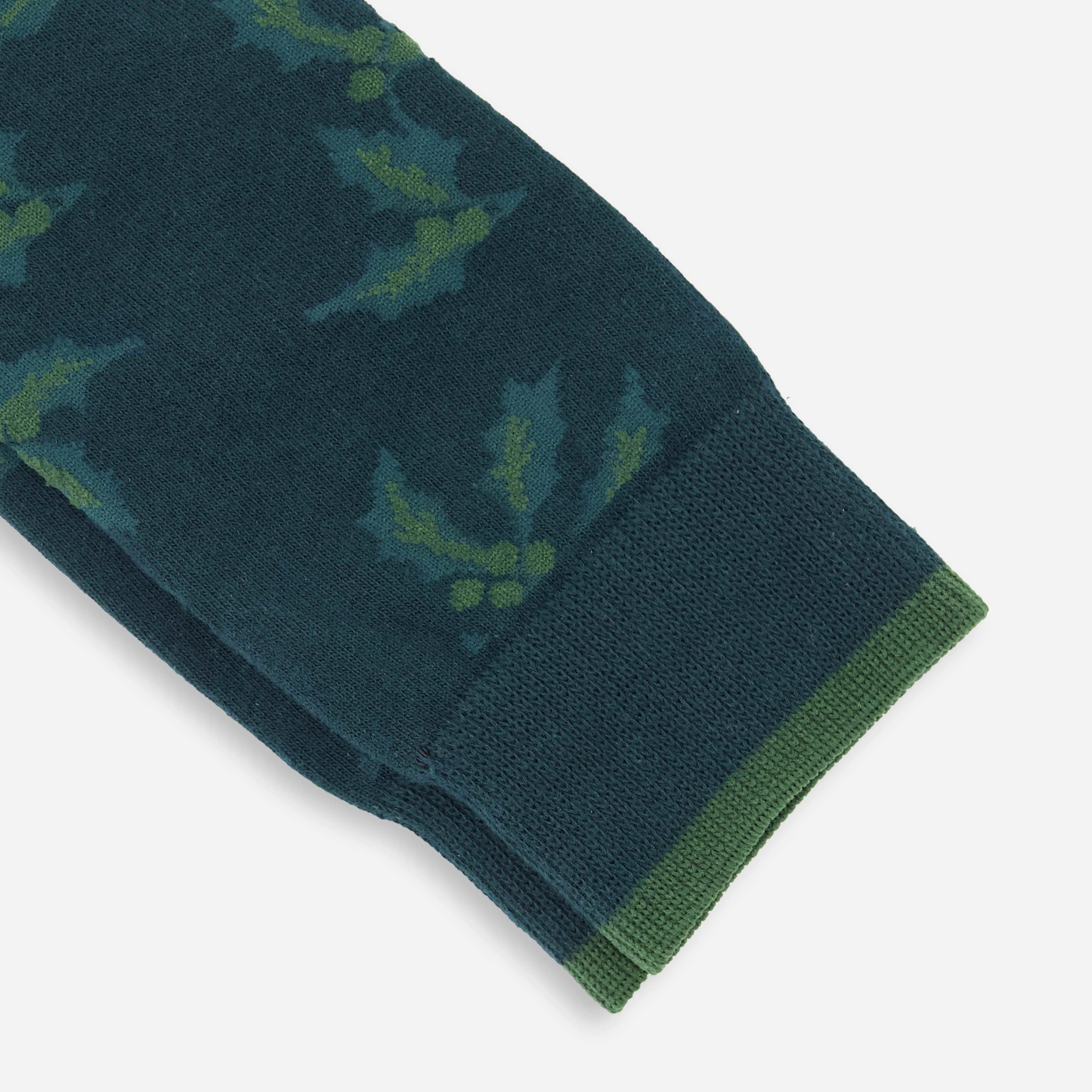 Deck The Halls Hunter Green Dress Socks