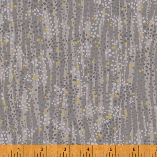 DEWDROP by Whistler Studios 52495M-18 Steel Cotton / metallic embellished.Priced per 25cm