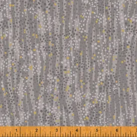 DEWDROP by Whistler Studios 52495M-18 Steel Cotton / metallic embellished.Priced per 25cm