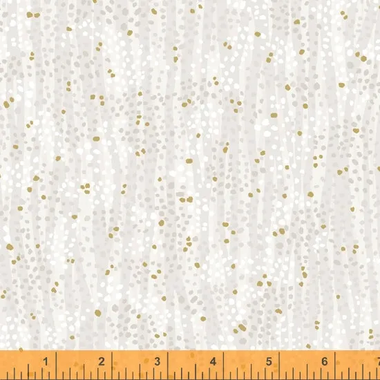 DEWDROP by Whistler Studios 52495M-20 Pebble Cotton / metallic embellished.Priced per 25cm