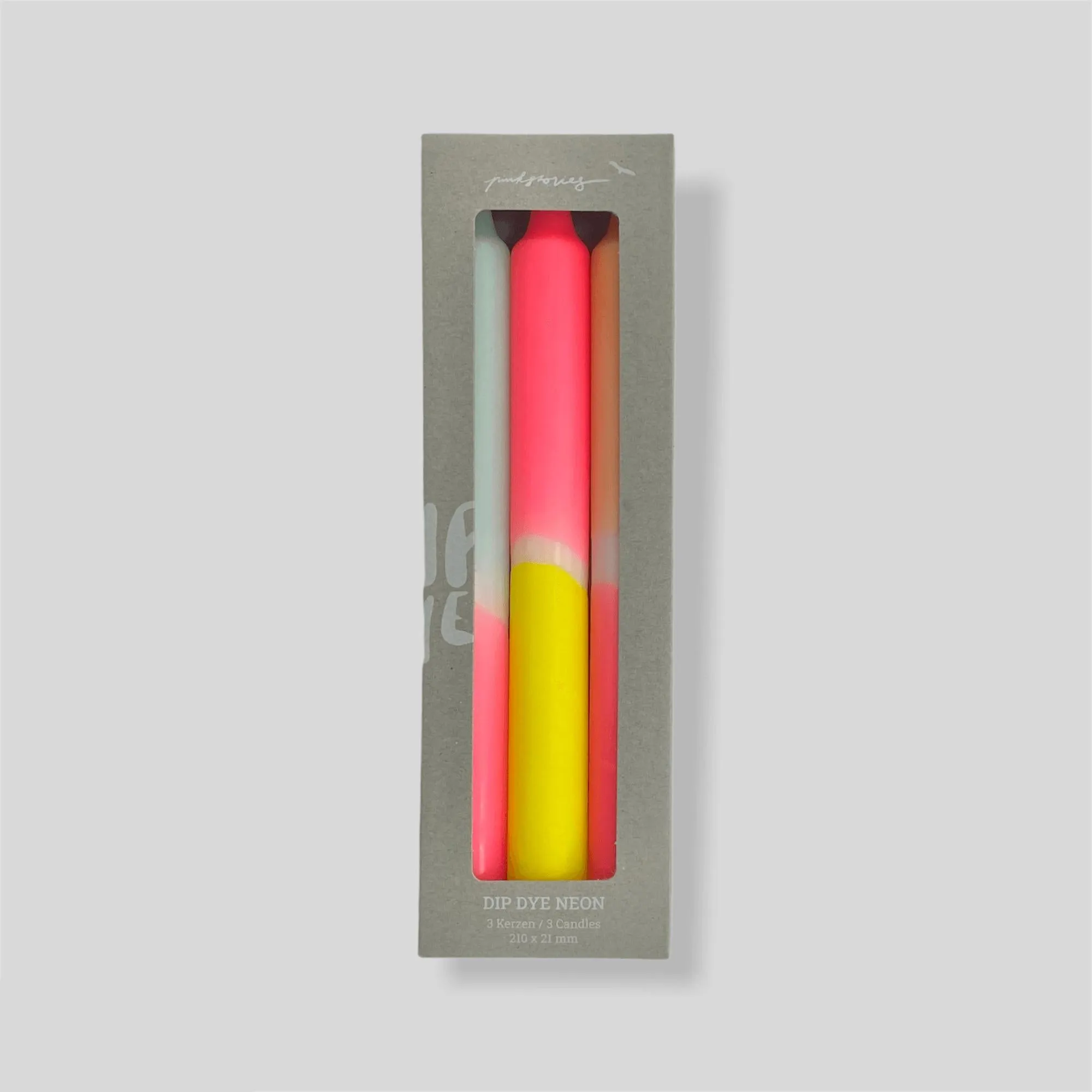 Dip Dye Neon Candles