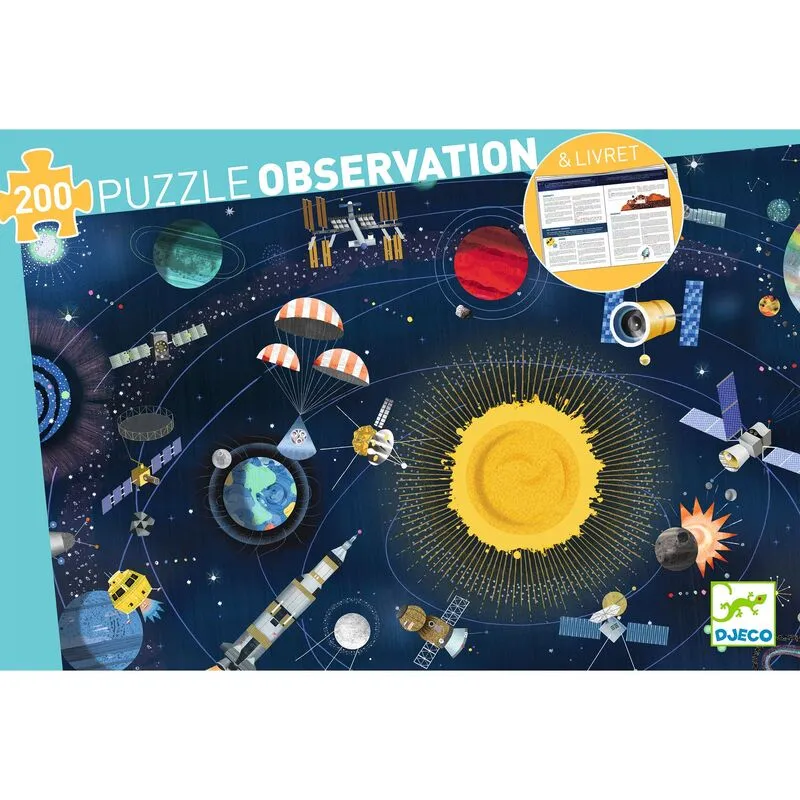 Djeco - Puzzle Observation 200pcs - Space
