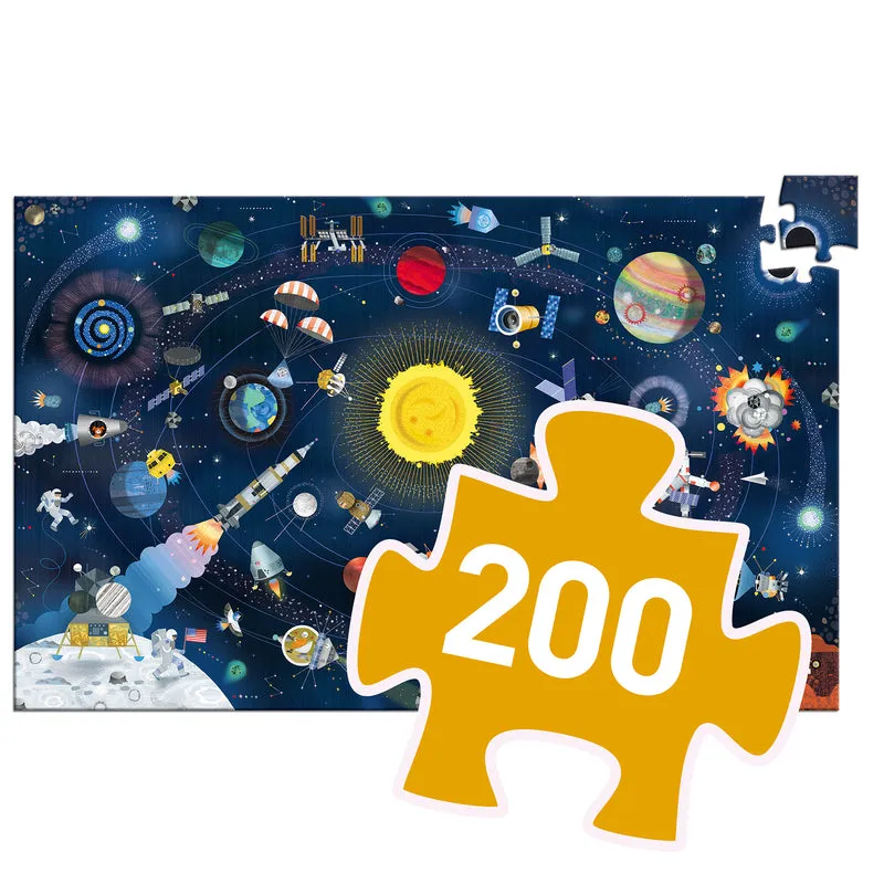Djeco - Puzzle Observation 200pcs - Space