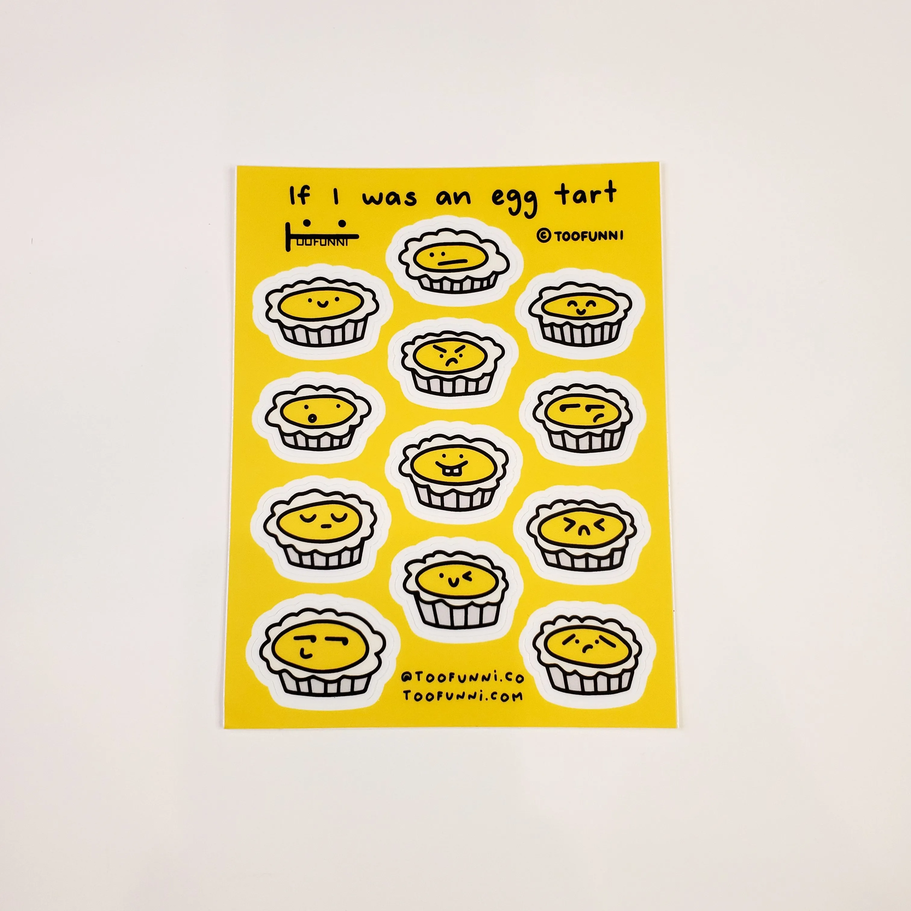 EGG TART - Vinyl Sticker Sheet