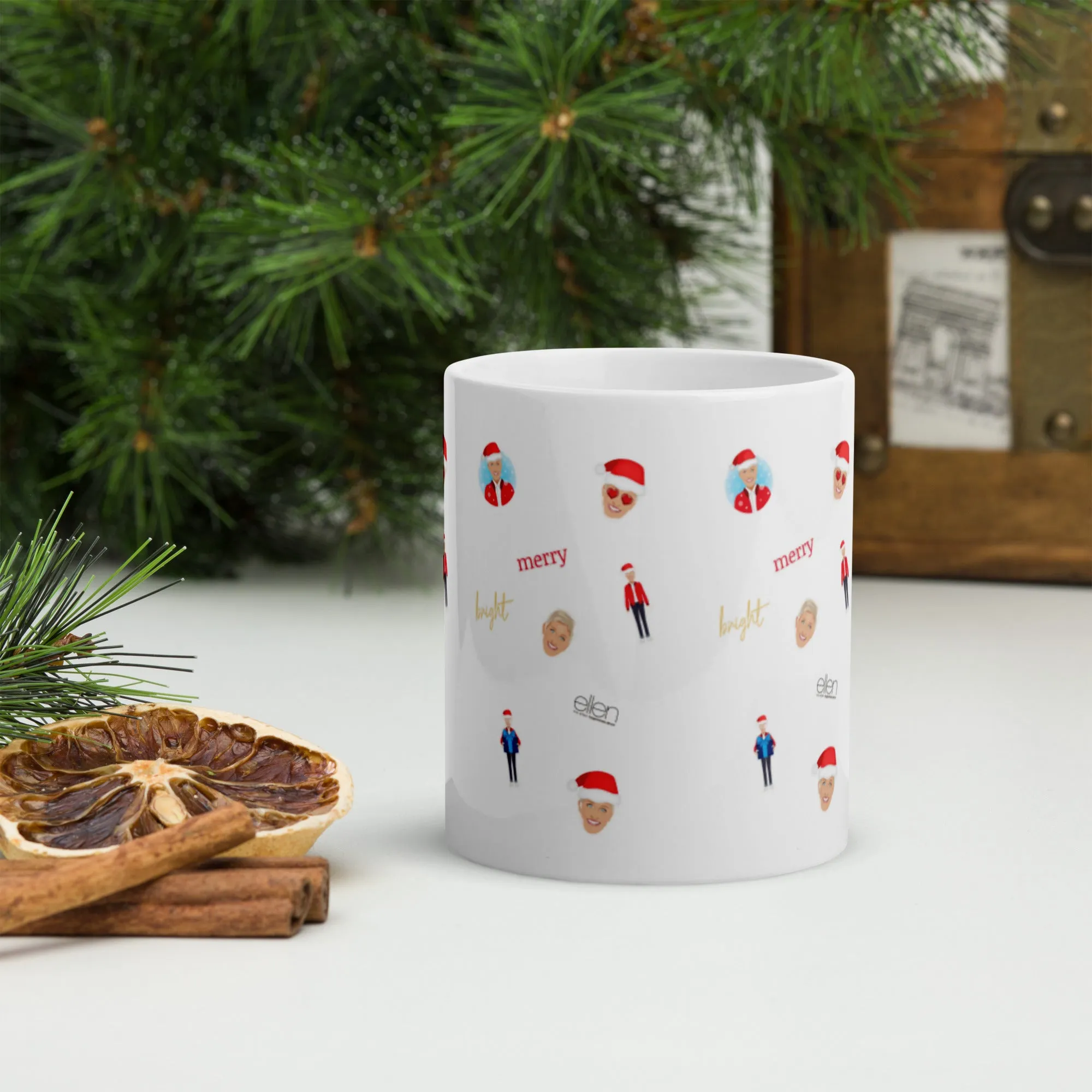 Ellen's Emoji Holiday Mug