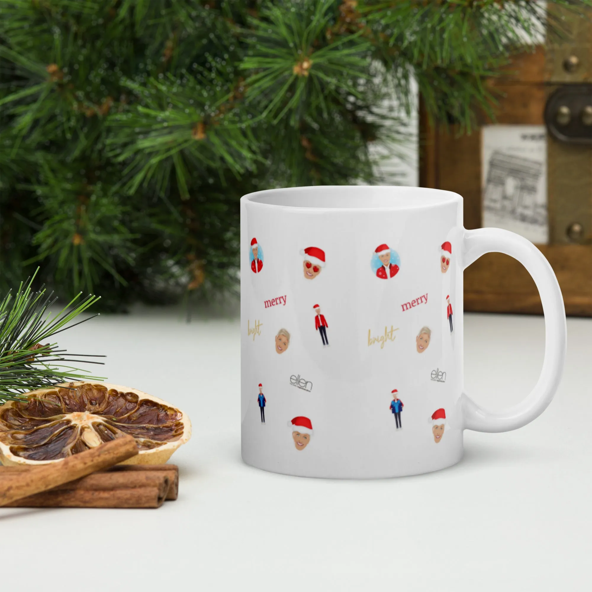 Ellen's Emoji Holiday Mug