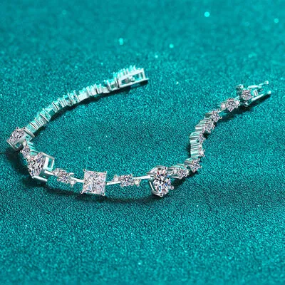 Explore More Collection - 6.2 Carat Moissanite 925 Sterling Silver Bracelet